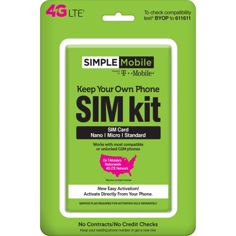Kit Sim Universal Simple Mobile Con Tecnología T-Mobile