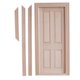 thumbnail image 4 of 1/12 Casa De Mu?ecas En Miniatura De Madera Externa De 4 Paneles De Doble Puerta Sin Pintar DIY, 4 of 5