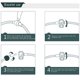 thumbnail image 5 of Pulsera HappyStar de cadena serpenteada en plata de ley 925, compatible con colgantes Pandora, con cierre de cabeza de Mickey Mouse – Regalo para adolescentes y mujeres, 5 of 7