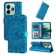 thumbnail image 5 of Funda tipo cartera FOXDOCK para Xiaomi Redmi Note 14 5G , diseño girasol en relieve, cuero PU, cierre magnético, soporte y tarjetero, 5 of 5