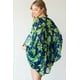 thumbnail image 3 of Kimono Ligero con Estampado Floral y Rayas Azul Marino, 3 of 5