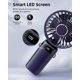 thumbnail image 4 of Ventilador portátil Koonie con base, 8 horas y 5 velocidades, recargable, 4 of 6