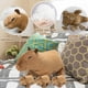 thumbnail image 4 of Peluche de carpincho con 4 crías de roedores, carpincho de peluche de animales salvajes para niñas y niños, regalo de Navidad y cumpleaños., 4 of 7