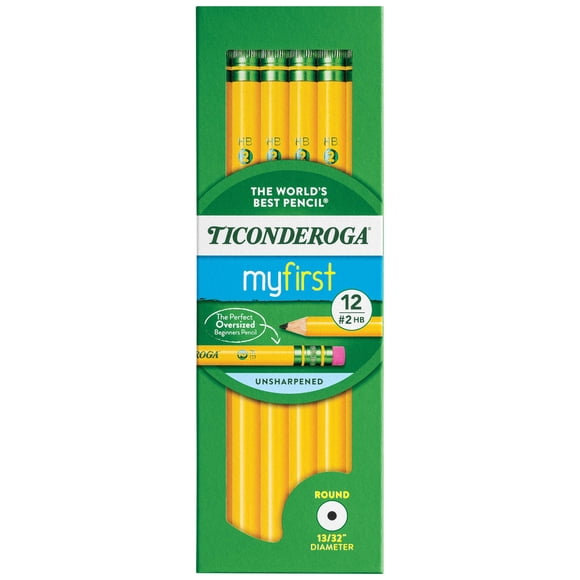 Lápices Ticonderoga Beginners' Elements' Elementary #2, paquete de 12 unidades