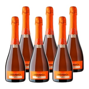 6X Espumante Undurraga Brut 13° 750Cc