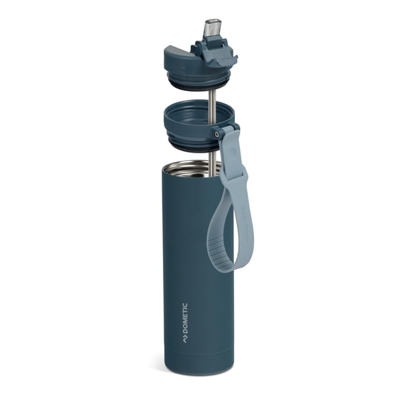Botella térmica con boquilla para sorber Dometic 650 ml de acero inoxidable color océano