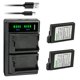 thumbnail image 1 of Batería Kastar PSP 110 de 1200 mAh, 2 unidades, con cargador USB, 1 of 6