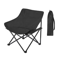 Magideal - Silla De Camping Plegable Silla De Playa Silla De Playa Antideslizante De Tela Oxford Con Tubo De Metal Silla Plegable Portátil Silla De Exterior Para Negro