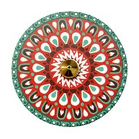 Magideal - Soporte De Incienso, Soporte De Incienso Absorbente De Cenizas Decorativas, Placa De Incienso De Cerámica Para Palos, Decoración Del Hogar, Dormitorio Rojo