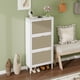 thumbnail image 2 of Rattan 3 Door Shoe Rack, Freestanding Modern Shoe Storage Cabinet, for Entryway, 2 of 3