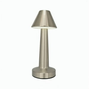 Genérico - Lampara De Mesa Touch Led Recargable Usb Plateada