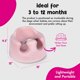 thumbnail image 3 of Silla elevadora portátil para bebés Baby Floor Seat Bumbo, rosa, 3 of 9