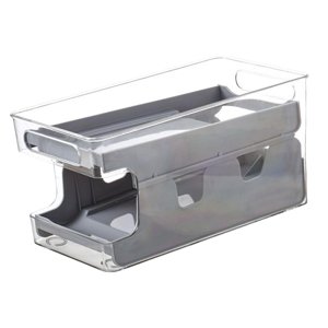 Bothyi - Nevera Organizador Frigorífico Estante Titular 2 Niveles Para Gabinete Frigorífico Cajón Gris