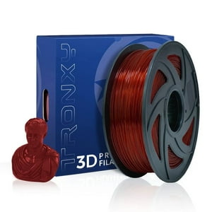 Tronxy - Filamento 3D Petg Rojo Transparente De 1.75Mm Y 1Kg