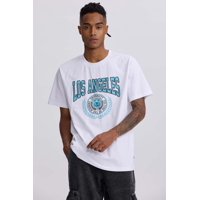 Fashionspark - Polera Hombre Print College Blanco