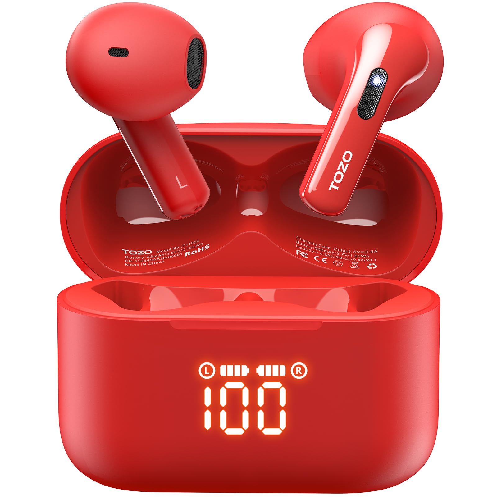 Auriculares Inalámbricos Tozo T21 Bluetooth 5.3 Con Cancelación De Ruido