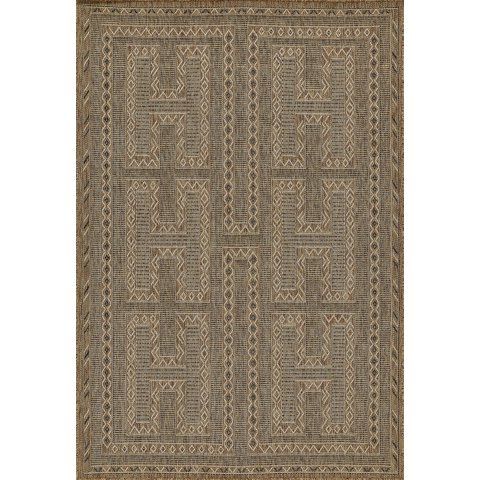 Alfombra Momeni Hampton Transitional Para Interiores Y Exteriores, Color Natural