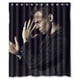 thumbnail image 1 of Cortina de ducha de lujo Tom Hiddleston Nifty, juego de cortinas de baño con ganchos, tamaño 60 x 72 pulgadas, 1 of 3
