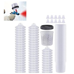 Genérico - Juegos 50 Vasos Desechables Pintura Autos 160Ml Pistola