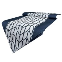 Oem - Mantel Camino De Mesa Con Diseño En Medio Azul 180X30Cm