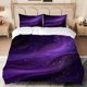 thumbnail image 1 of Purple Starry Sky Printed Bedding Set Soft Light Beige-Friendly Polyester Fabric, 1 of 5