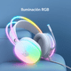 thumbnail image 2 of Audífonos De Cable Con Microfono Gamer Luz Rgb Blanco, 2 of 6