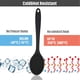 thumbnail image 3 of Juego de cucharas de silicona para cocinar Cuchara de servicio de silicona Cuchara mezcladora antiadherente de silicona Cuchara ranurada Cuchara grande antiadherente resistente al calor, 3 of 6