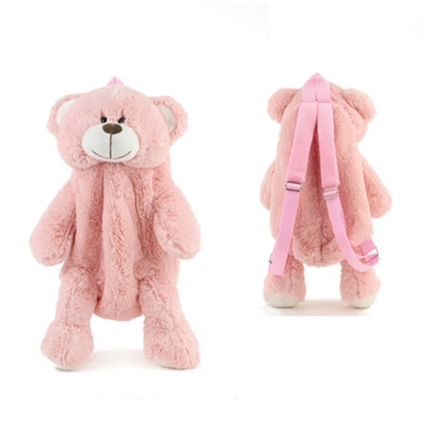 40Cm Children Cute Plush toy Lovely Cartoon Brown Bear Backpack Kawaii School bag girls boys Kindergarten Birthday Festival gift