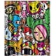 thumbnail image 1 of Cortina de ducha Tokidoki, juego de cortinas de baño con ganchos, tamaño 60 x 72 pulgadas, 1 of 3