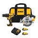 thumbnail image 1 of Kit combinado de destornillador inalámbrico y sierra circular 20V DEWALT, 1 of 7