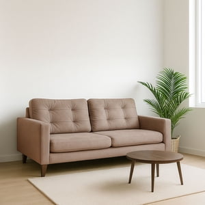 Latam Home - Sofa Napoles 2C Tela Velvet Beige