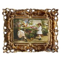 Bothyi - Marco De Fotos De Estilo Europeo Marco De Fotos De Resina Decorativa Para Decoración De Bodas 22Cmx17Cm