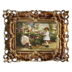 Bothyi - Marco De Fotos De Estilo Europeo Marco De Fotos De Resina Decorativa Para Decoración De Bodas 22Cmx17Cm