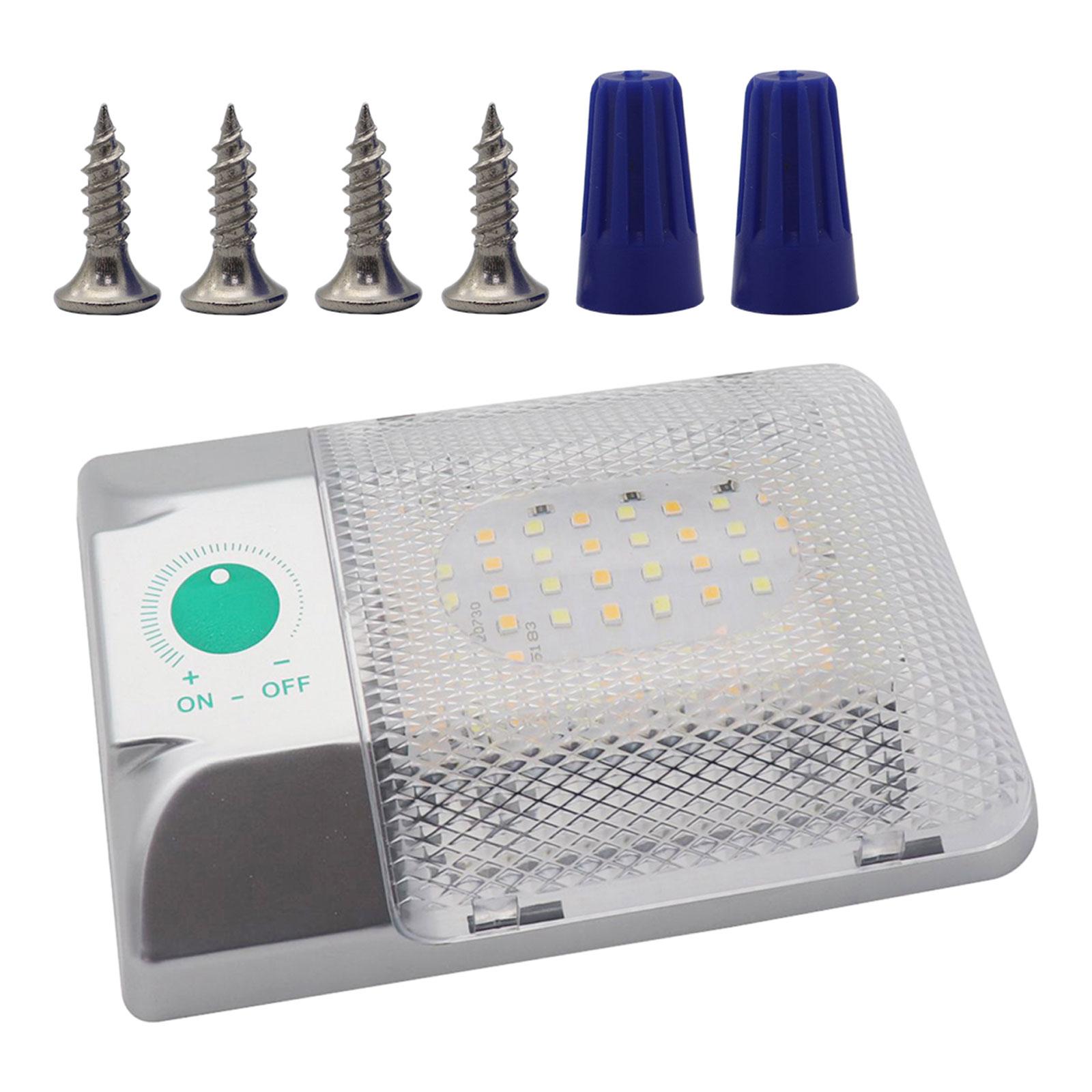 Ioensy - Luz Led Para Techo, Lámpara De Cabina Tipo Domo, Cc De 12V Para Remolque De Barco, Caravanas, Luz Única