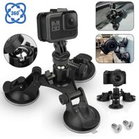 Shoot - Ventosa Triple Con Cabezal 360° Para Cámaras Gopro Y Otras
