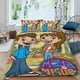 thumbnail image 2 of Maya y Miguel Conjunto de sábanas temático, trío de piezas, cómodo y amigable con la piel, diseño único, regalo de decoración para el hogar para familiares, amigos y fans,135cm *200cm, 2 of 6