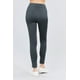 thumbnail image 3 of Saronite Pantalón Básico de Punto de Cintura Alta y Largo Completo, Color Carbón (para Mujer), 3 of 4