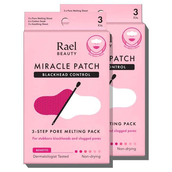 Rael Removedor de Puntos Negros Miracle Patch Melting Pack, 2 Paquetes