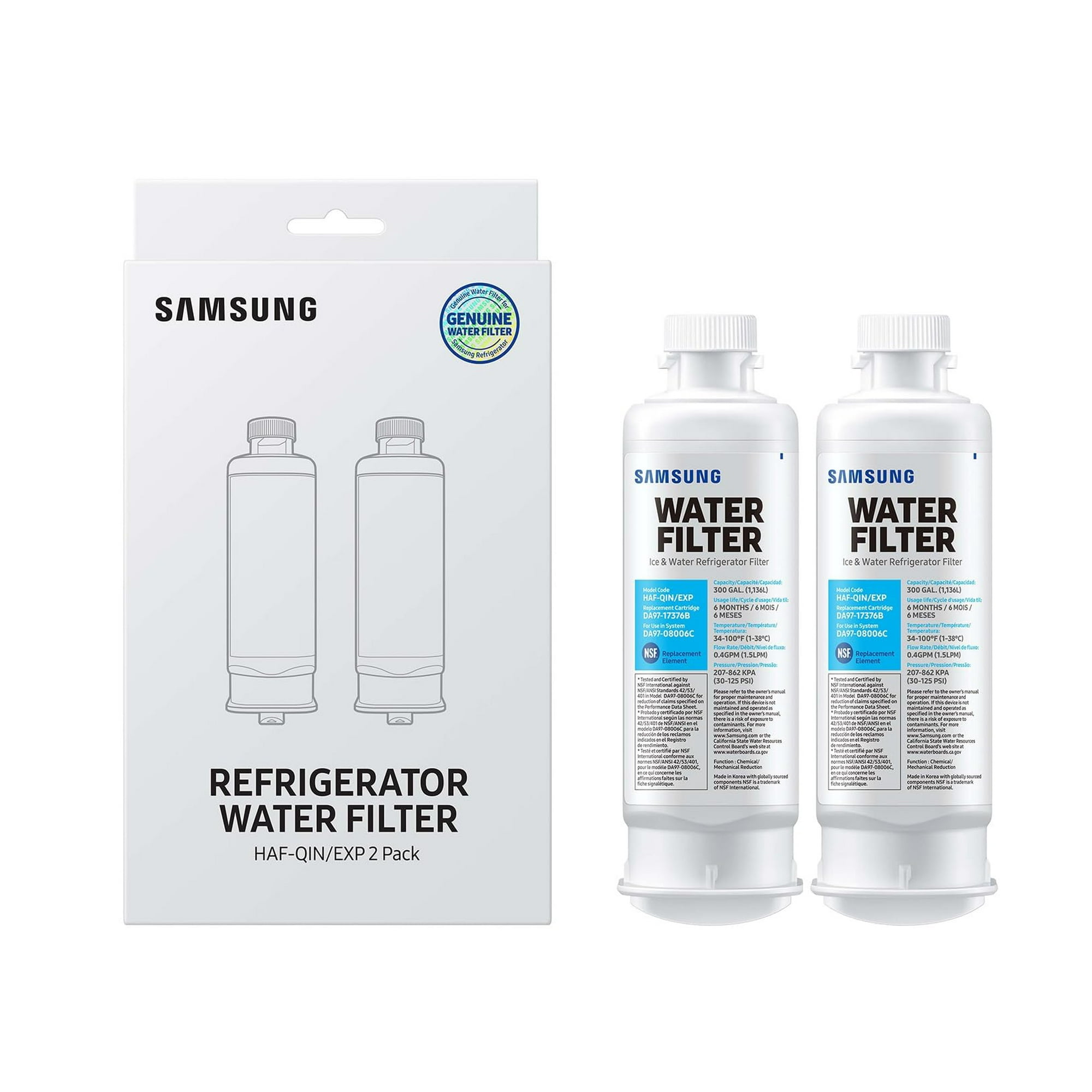 Filtros De Agua Y Hielo Samsung Haf-qin-2p Para Refrigerador
