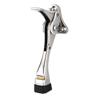 Magideal - Longitud De Parada De La Puerta De Contaminación Interior Ajustable De 14 Cm Para El Garaje Zinclegung De 10 Mm Punta De Goma Dispositivos De Operació Plateado