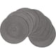 thumbnail image 1 of XmhyTop Juego de 6 Manteletes Redondos Individuales de Algodón Premium, Antideslizantes con Textura Gruesa, Resistentes al Calor, Estilo D, 38cm, Color Gris, 1 of 5