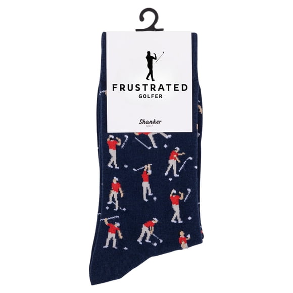 Calcetines De Golf Shanker Funny Angry Golfer Azul Marino Tallas 10 13