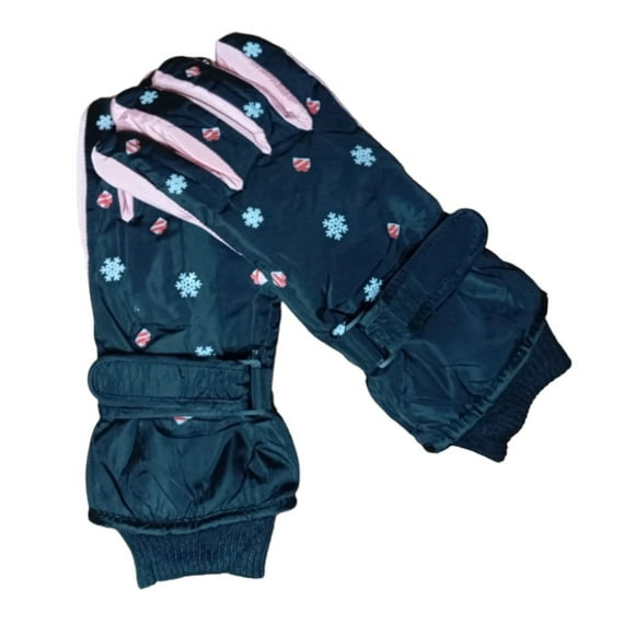 Guantes Para Nieve Térmicos, Invierno Para Mujer, Talla M Negro
