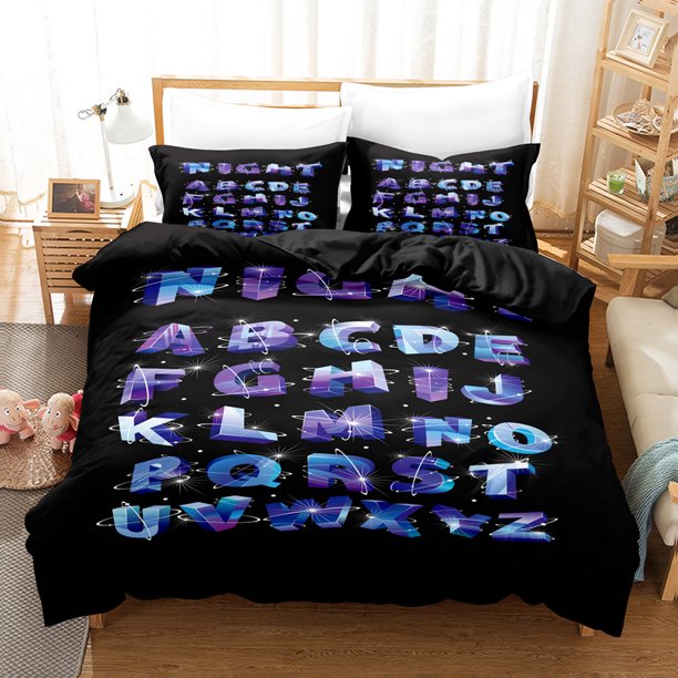 New Alphabet Lore Bedding Set Single Twin Full Size Bed Set Girls Boys Bedroom Duvet Cover Sets Anime Duvet Cover Bed Sheets