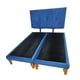 thumbnail image 1 of Cama Europea King Felpa Azul, 1 of 3