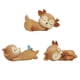 thumbnail image 1 of 3 Piezas Adorables Adornos De Cervatillo Silicona Kawaii Durmiendo Animal Bebé Estatuilla, 1 of 6