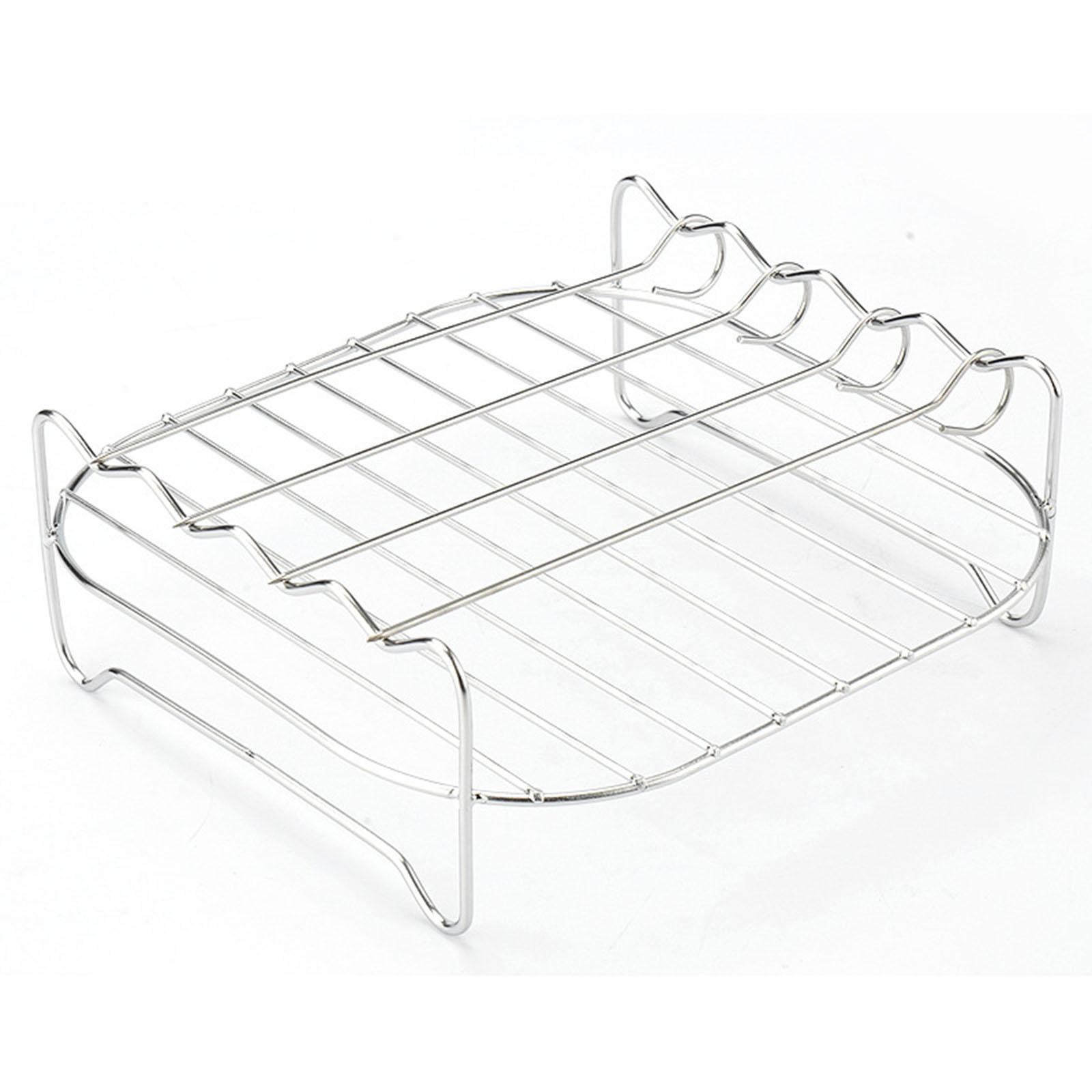 Bothyi - Rejilla Para Freidora De Aire, Estante De Enfriamiento Para Horno, Bandeja Para Hornear Pinchos Para Hornear Pizzas Y Horno