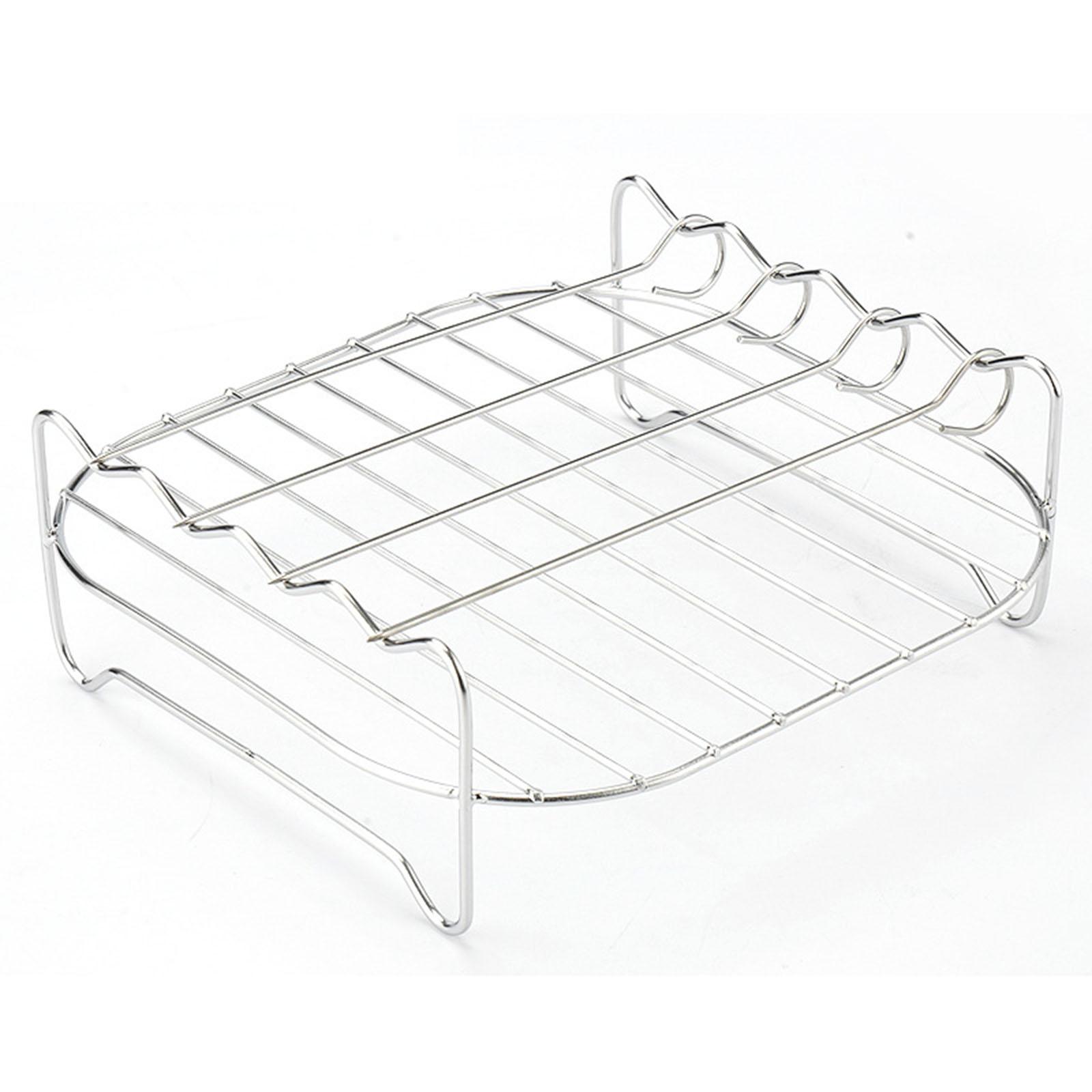 Bothyi - Rejilla Para Freidora De Aire, Estante De Enfriamiento Para Horno, Bandeja Para Hornear Pinchos Para Hornear Pizzas Y Horno