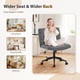 thumbnail image 5 of Silla de escritorio Furnimart de lino gris, giratoria, ajustable y con ruedas, 5 of 9