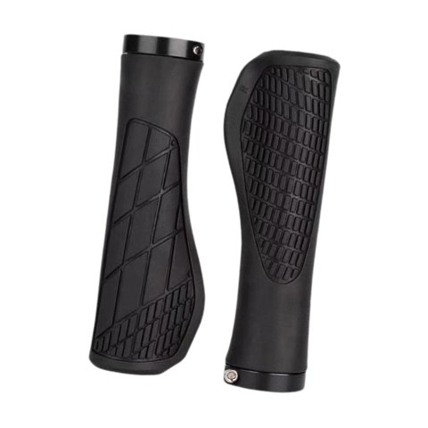 Magideal - 2X Empuñaduras De Manillar De Bicicleta Empuñaduras De Manillar De Bicicleta Accesorios De Ciclismo Antideslizantes Empuñaduras De Repuesto Para Bicic Negro